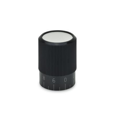 Otto Ganter Scale Knob Plastic, GN 626